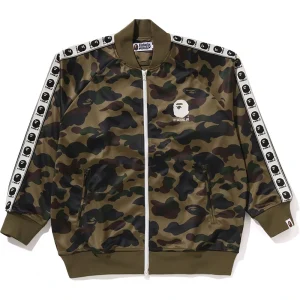BAPE 1st Green Camo Relaxed Fit Track Jacket
