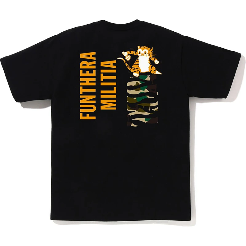 BAPE 1st Camo Tiger Tee 1 BAPE 1st Camo Tiger Tee <p><strong>BAPE 1st Camo Tiger Tee</strong> delivers a casual statement t-shirt look for streetwear outfits, relaxed days, travel, and everyday wear. Its distinctive design offers easy outfit pairing, versatile styling, and standout graphic appeal, making it a strong choice for personal wardrobes, collections, or gifting.</p>