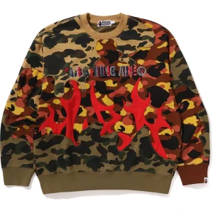 BAPE 1st Camo Upcycled Relaxed Fit Crewneck Sweatshirt