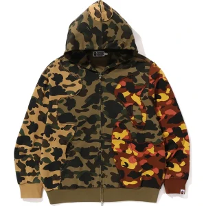 BAPE 1st Camo Upcycled Relaxed Fit Full Zip Hoodie