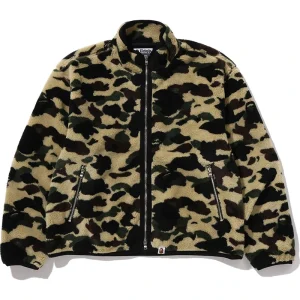 BAPE 1st Camo Yellow Fleece Jacket