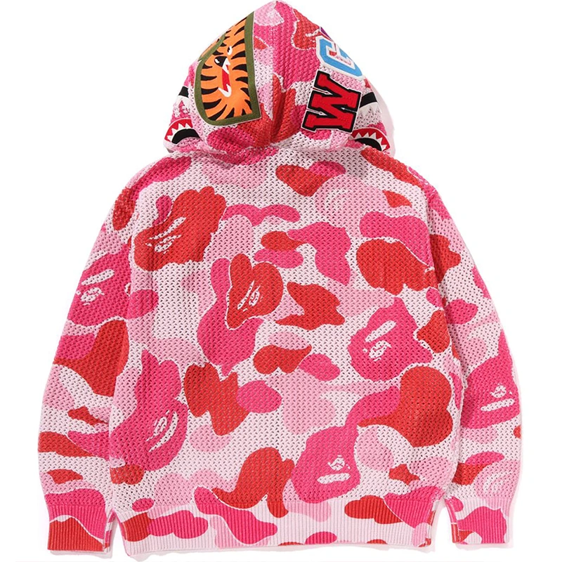 BAPE ABC Camo Pink Crochet Relaxed Fit Shark Full Zip Hoodie 4 BAPE ABC Camo Pink Crochet Relaxed Fit Shark Full Zip Hoodie <p><strong>BAPE ABC Camo Pink Crochet Relaxed Fit Shark Full Zip Hoodie</strong> delivers a versatile zip-front zip hoodie look for casual outfits, travel, quick layering, and relaxed streetwear looks. Its distinctive design offers easy on-and-off wear, flexible layering, and standout casual style, making it a strong choice for personal wardrobes, collections, or gifting.</p>