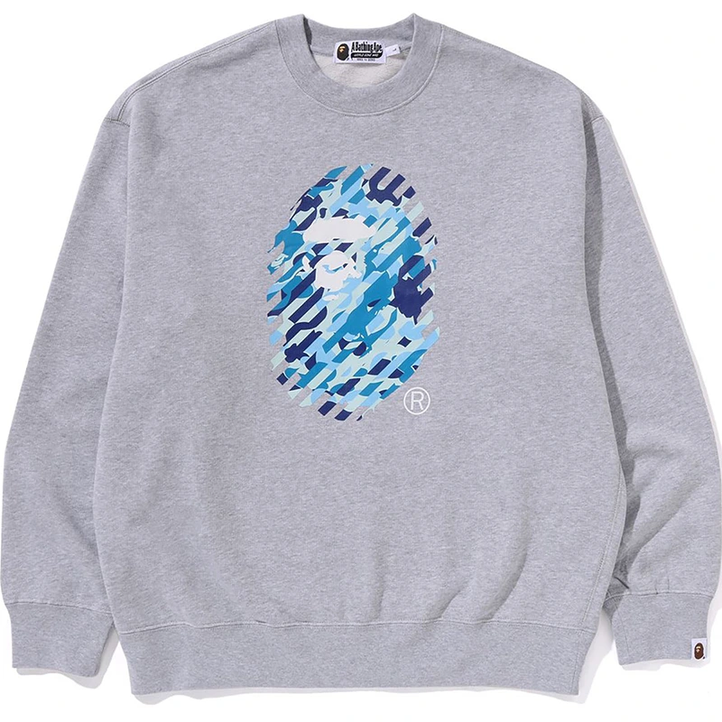 BAPE ABC Gray Camo Ape Head Relaxed Fit Crewneck Sweatshirt BAPE ABC Gray Camo Ape Head Relaxed Fit Crewneck Sweatshirt <p><strong>BAPE ABC Gray Camo Ape Head Relaxed Fit Crewneck Sweatshirt</strong> delivers a relaxed crewneck crewneck sweatshirt look for casual outfits, travel, relaxed days, and seasonal layering. Its distinctive design offers comfortable everyday styling, easy layering, and versatile streetwear appeal, making it a strong choice for personal wardrobes, collections, or gifting.</p>