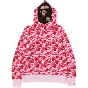 BAPE ABC Pink Camo 2nd Ape Pullover Hoodie