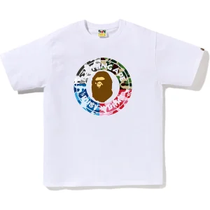BAPE ABC White Camo Crazy Busy Works Tee