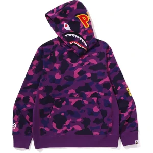 BAPE Color Camo 2nd Shark Pullover Hoodie