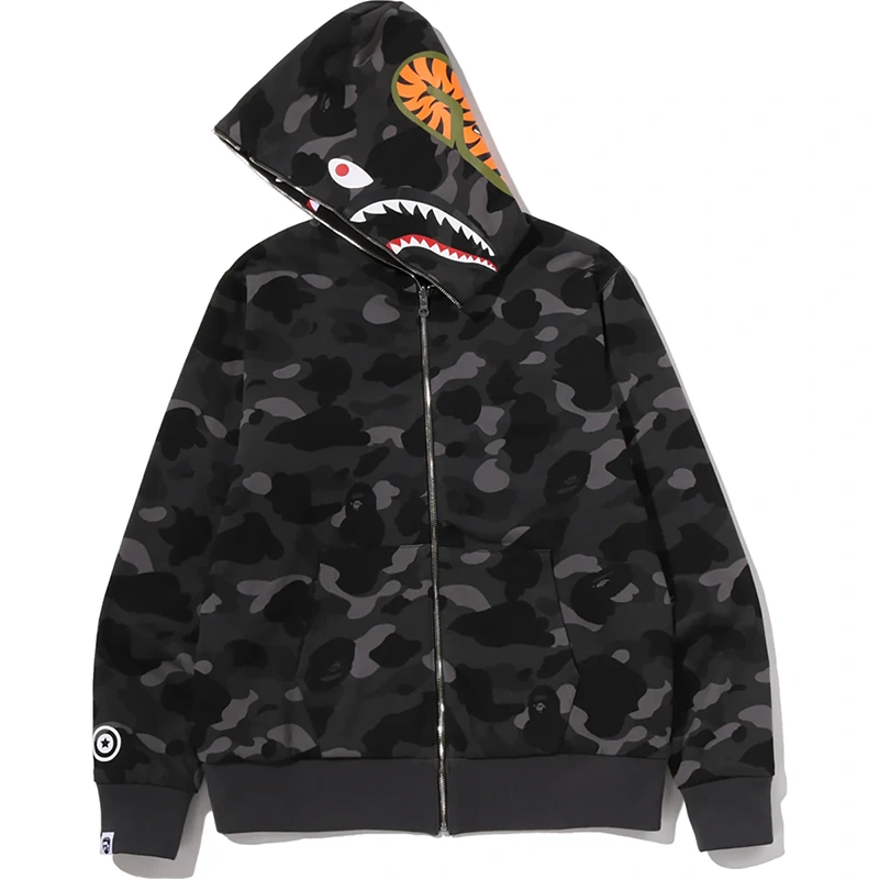 BAPE Color Camo Reversible Shark Full Zip Hoodie 2 BAPE Color Camo Reversible Shark Full Zip Hoodie <p><strong>BAPE Color Camo Reversible Shark Full Zip Hoodie</strong> delivers a versatile zip-front zip hoodie look for casual outfits, travel, quick layering, and relaxed streetwear looks. Its distinctive design offers easy on-and-off wear, flexible layering, and standout casual style, making it a strong choice for personal wardrobes, collections, or gifting.</p>