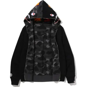 BAPE Color Camo Reversible Shark Full Zip Hoodie