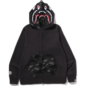 BAPE Color Camo Shark Full Zip Double Hoodie