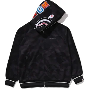 BAPE Color Camo Shark Relaxed Fit Hoodie Track Jacket