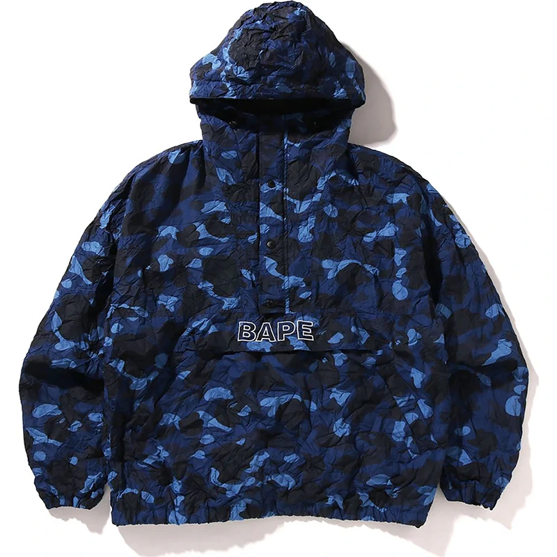 BAPE Crinkle Effect Color Camo Half Zip Hoodie Jacket 2 BAPE Crinkle Effect Color Camo Half Zip Hoodie Jacket <p><strong>BAPE Crinkle Effect Color Camo Half Zip Hoodie Jacket</strong> delivers a streetwear-ready hoodie look for casual outfits, travel, relaxed days, and seasonal layering. Its distinctive design offers comfortable styling, easy layering, and bold everyday appeal, making it a strong choice for personal wardrobes, collections, or gifting.</p>