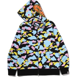 BAPE Multi Camo Shark Full Zip Hoodie