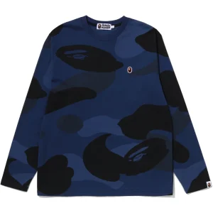 BAPE Mega Navy Blue Color Camo One Point Tee