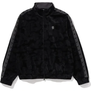 BAPE Solid Camo Velour Metal One Point Relaxed Fit Track Jacket