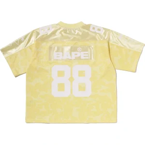 Areena Design <p><strong>BAPE Solid Yellow Camo Multi Logo Relaxed Fit Football Jersey Tee</strong> delivers a sport-inspired jersey look for game-day outfits, fan styling, casual wear, and sports-themed events. Its distinctive design offers team-inspired appeal, easy casual pairing, and energetic visual identity, making it a strong choice for personal wardrobes, collections, or gifting.</p> BAPE Solid Yellow Camo Multi Logo Relaxed Fit Football Jersey Tee <p><strong>BAPE Solid Yellow Camo Multi Logo Relaxed Fit Football Jersey Tee</strong> delivers a sport-inspired jersey look for game-day outfits, fan styling, casual wear, and sports-themed events. Its distinctive design offers team-inspired appeal, easy casual pairing, and energetic visual identity, making it a strong choice for personal wardrobes, collections, or gifting.</p>