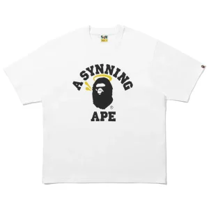 BAPE X Spotify X SYNA By Central Cee College White Tee