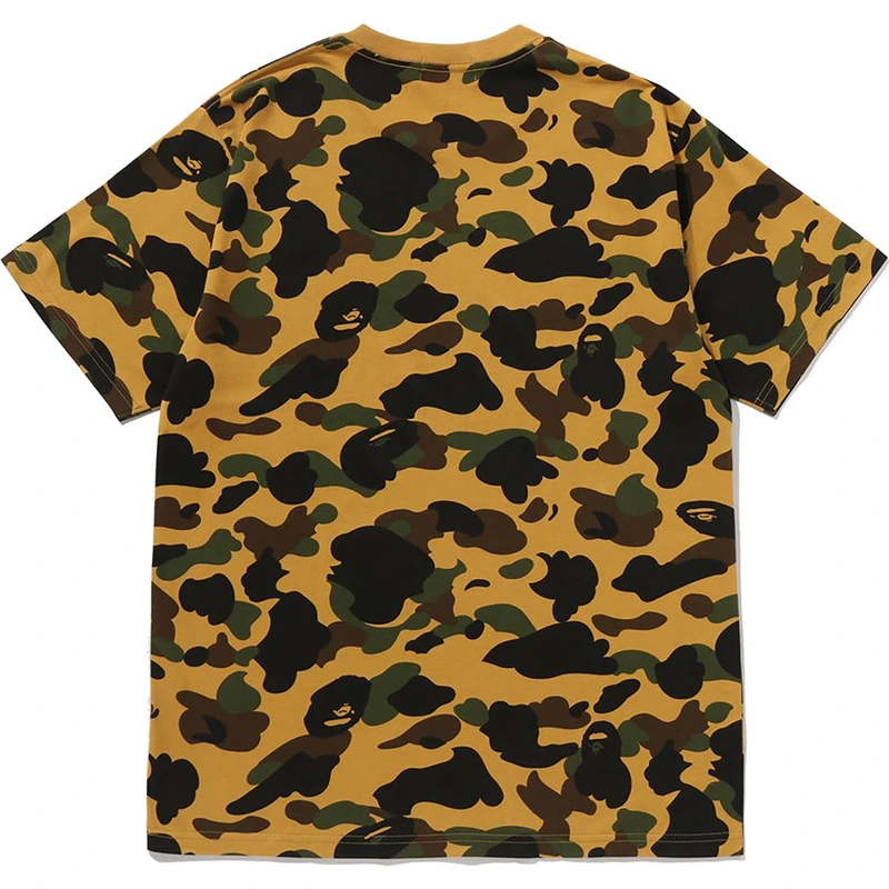 BAPE Yellow 1st Camo Rhinestone Tee 1 BAPE Yellow 1st Camo Rhinestone Tee <p><strong>BAPE Yellow 1st Camo Rhinestone Tee</strong> delivers a casual statement t-shirt look for streetwear outfits, relaxed days, travel, and everyday wear. Its distinctive design offers easy outfit pairing, versatile styling, and standout graphic appeal, making it a strong choice for personal wardrobes, collections, or gifting.</p>