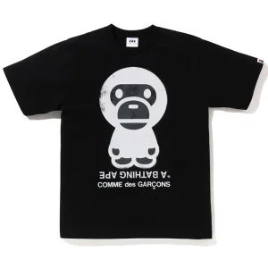 BAPE x COMME des GARÃ‡ONS BIG BABY MILO BLACK TEE