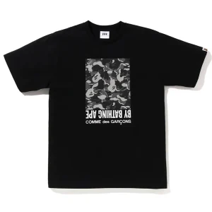 BAPE x COMME des GARÃ‡ONS CAMO BOX BLACK TEE