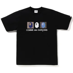 BAPE x COMME des GARÃ‡ONS SCREEN BLACK TEE
