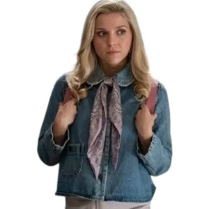 Elle S01 Lexi Minetree Pan Collar Denim Jacket