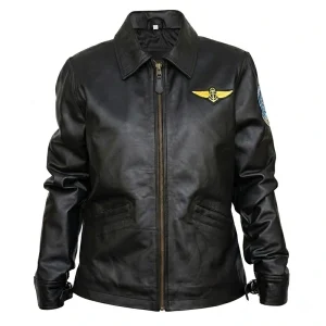 Kelly McGillis Top Gun Flight Leather Jacket