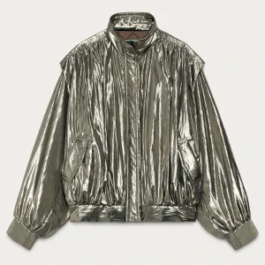 Marisa Berenson X ZARA Metallic Jacket