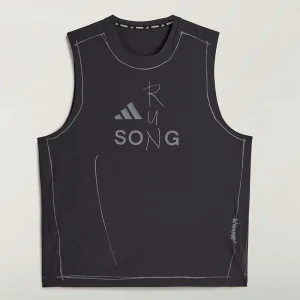 Men's Adidas x Song For The Mute adi365 Black Running Tank Top