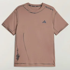 Men's Adidas x Song For The Mute adi365 Running Unitefit Trace Brown T-Shirt