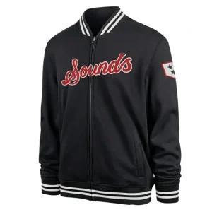 Nashville Sounds Black Camden Track Jacket