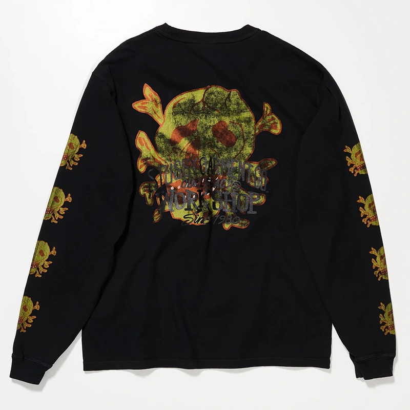 Our Legacy x Stussy OL Skull Pig. Dyed LS Tee 2 Our Legacy x Stussy OL Skull Pig. Dyed LS Tee <div class="product-short-description"><p>Shop the Our Legacy x Stussy OL Skull Pig. Dyed LS Tee, a standout long-sleeve tee shaped by Our Legacy craftsmanship and Stussy streetwear attitude. It stands out with a pigment-dyed finish. Easy to style, it brings a distinctive collaborative edge to casual outfits.</p></div>