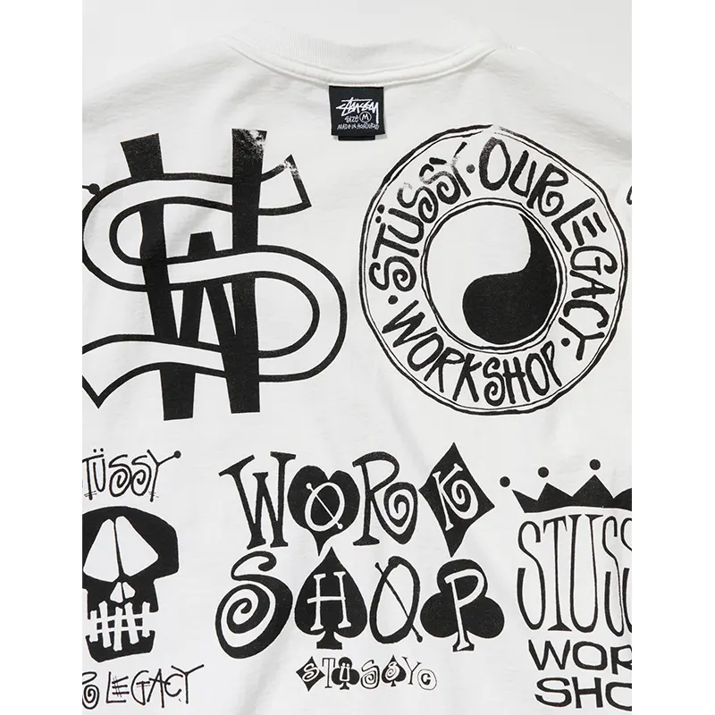 Our Legacy x Stussy Ol Icons Pig. Dyed Tee Our Legacy x Stussy Ol Icons Pig. Dyed Tee <div class="product-short-description"><p>Shop the Our Legacy x Stussy Ol Icons Pig. Dyed Tee, a standout tee shaped by Our Legacy craftsmanship and Stussy streetwear attitude. It stands out with a pigment-dyed finish. Easy to style, it brings a distinctive collaborative edge to casual outfits.</p></div>