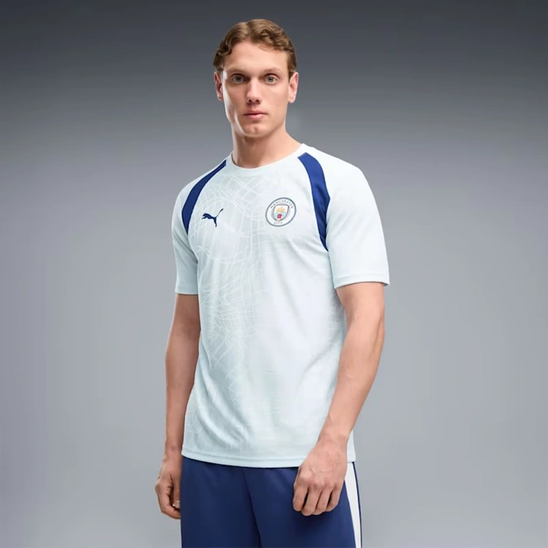 PUMA Manchester City Slim Soccer Training Jersey 2 PUMA Manchester City Slim Soccer Training Jersey <div class="product-short-description"><p>The PUMA Manchester City Slim Soccer Training Jersey delivers a modern training jersey look inspired by football-inspired design and fan-focused style. It stands out with a streamlined slim profile. Ideal for adding recognizable sportswear and streetwear character to your rotation.</p></div>
