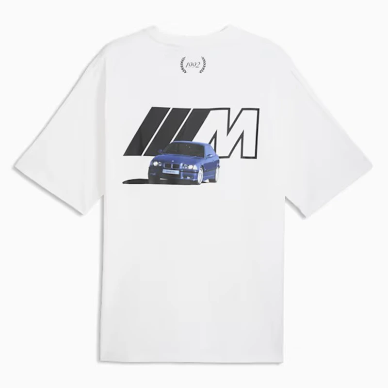 PUMA x BMW M Motorsport M3 T7 White Tee PUMA x BMW M Motorsport M3 T7 White Tee <div class="product-short-description"><p>Elevate your collection with the PUMA x BMW M Motorsport M3 T7 White Tee, a versatile tee featuring BMW M Motorsport heritage and modern racing style. Designed for statement dressing, fan wear, and casual layering.</p></div>