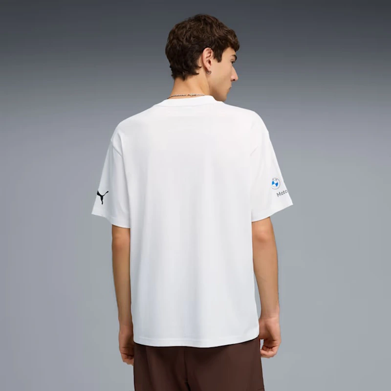 PUMA x BMW M Motorsport Replica Graphic Tee 2 PUMA x BMW M Motorsport Replica Graphic Tee <div class="product-short-description"><p>Refresh your wardrobe with the PUMA x BMW M Motorsport Replica Graphic Tee, a premium tee combining BMW M Motorsport heritage and modern racing style. It stands out with statement graphic details. A strong choice for fans, collectors, and everyday streetwear.</p></div>