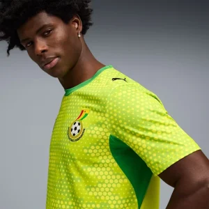 Areena Design <p><strong>PUMA x GHANA x SALEHE BEMBURY Goalkeeper Jersey</strong> delivers a sport-inspired jersey look for game-day outfits, fan styling, casual wear, and sports-themed events. Its distinctive design offers team-inspired appeal, easy casual pairing, and energetic visual identity, making it a strong choice for personal wardrobes, collections, or gifting.</p> PUMA x GHANA x SALEHE BEMBURY Goalkeeper Jersey <p><strong>PUMA x GHANA x SALEHE BEMBURY Goalkeeper Jersey</strong> delivers a sport-inspired jersey look for game-day outfits, fan styling, casual wear, and sports-themed events. Its distinctive design offers team-inspired appeal, easy casual pairing, and energetic visual identity, making it a strong choice for personal wardrobes, collections, or gifting.</p>