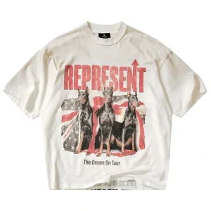 Represent Clo Dream On Tour Washed Ecru T-Shirt