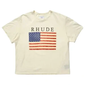 Rhude USA Flag Slub Tee