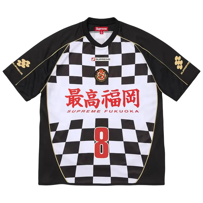 Supreme Checkerboard Black Jersey Supreme Checkerboard Black Jersey <p><strong>Supreme Checkerboard Black Jersey</strong> delivers a sport-inspired jersey look for game-day outfits, fan styling, casual wear, and sports-themed events. Its distinctive design offers team-inspired appeal, easy casual pairing, and energetic visual identity, making it a strong choice for personal wardrobes, collections, or gifting.</p>