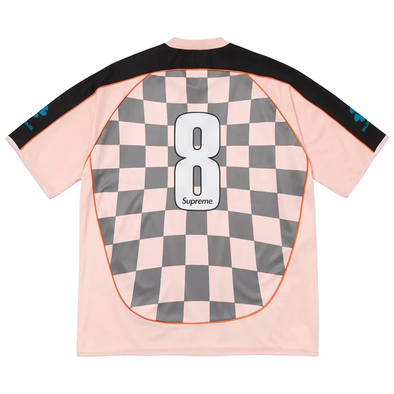 Supreme Checkerboard Pink Jersey 1 Supreme Checkerboard Pink Jersey <p><strong>Supreme Checkerboard Pink Jersey</strong> delivers a sport-inspired jersey look for game-day outfits, fan styling, casual wear, and sports-themed events. Its distinctive design offers team-inspired appeal, easy casual pairing, and energetic visual identity, making it a strong choice for personal wardrobes, collections, or gifting.</p>