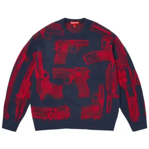 Supreme Guns Navy Sweater