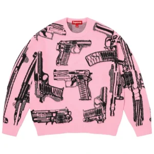 Supreme Guns Pink Sweater