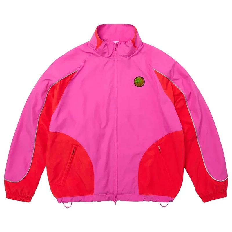 Supreme x Jordan Pink Track Jacket 1 Supreme x Jordan Pink Track Jacket <p><strong>Supreme x Jordan Pink Track Jacket</strong> delivers a sport-inspired track jacket look for athleisure outfits, travel, casual styling, and active everyday looks. Its distinctive design offers easy layering, sporty visual appeal, and versatile outfit pairing, making it a strong choice for personal wardrobes, collections, or gifting.</p>