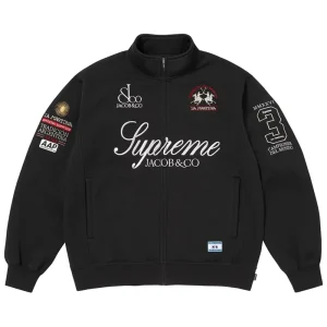 Supreme x La Martina x Jacob & Co Black Zip Up Sweatshirt