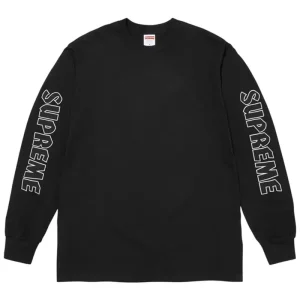 Supreme x Spitfire Long-Sleeve Black Tee