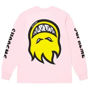 Supreme x Spitfire Long-Sleeve Light Pink Tee
