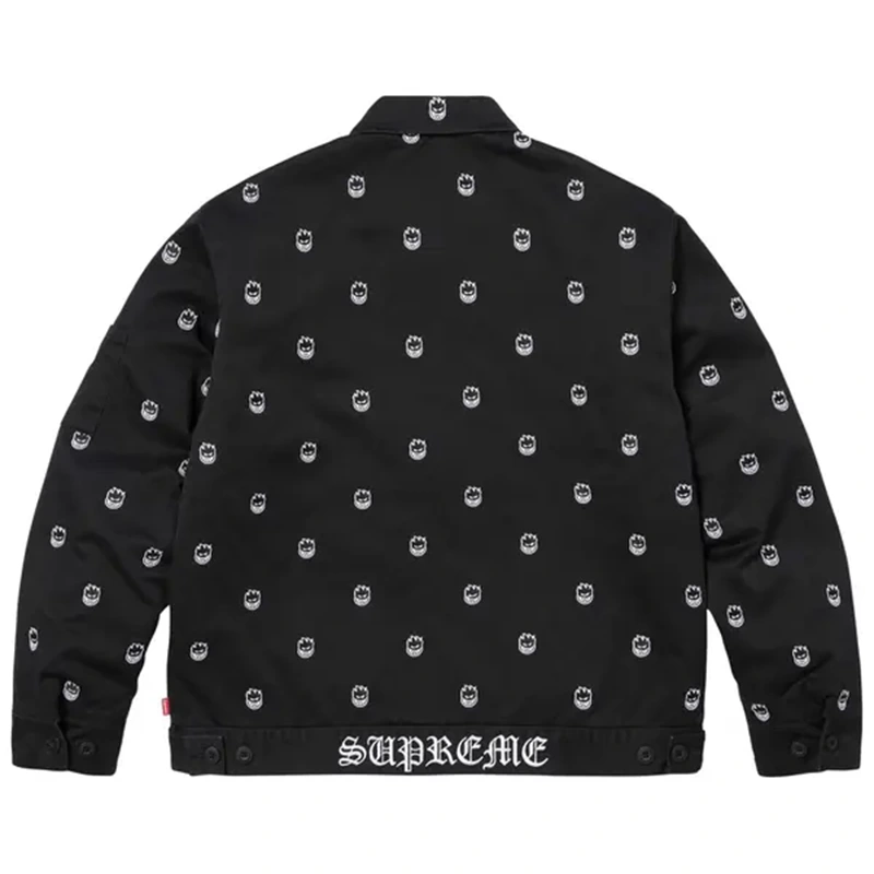 Supreme x Spitfire Work Black Jacket 1 Supreme x Spitfire Work Black Jacket <p><strong>Supreme x Spitfire Work Black Jacket</strong> delivers a statement jacket look for casual outfits, travel, events, and seasonal layering. Its distinctive design offers easy layering, versatile outfit pairing, and strong visual appeal, making it a strong choice for personal wardrobes, collections, or gifting.</p>