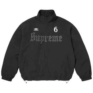 Supreme x Umbro Rhinestone Black Track Jacket