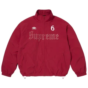 Supreme x Umbro Rhinestone Red Track Jacket