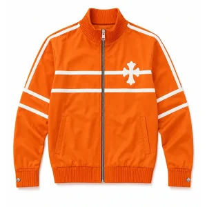 Timothee Chalamet NBA Finals Orange Jacket